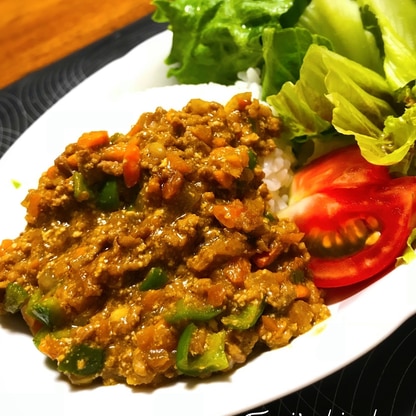 カレールウで作る簡単ドライカレー